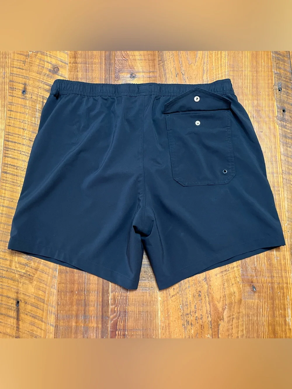 MeUndies Black Drawstring Swim Shorts Size Large